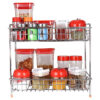 SLIMSHINE Multi Purpose 2 Layer Kitchen Storage Shelf
