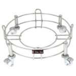 SLIMSHINE Stainless Steel Heavy Cylinder Trolley with Wheels