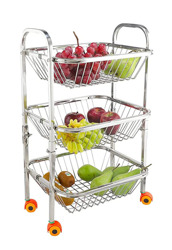 3 Shelf Fruit & Vegetable with Wheels