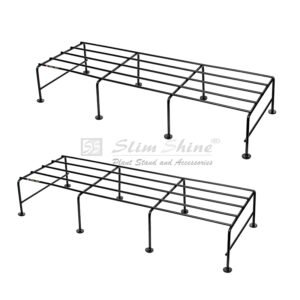 SLIMSHINE Long Iron Planter Black Stand For Indoor Or Outdoor