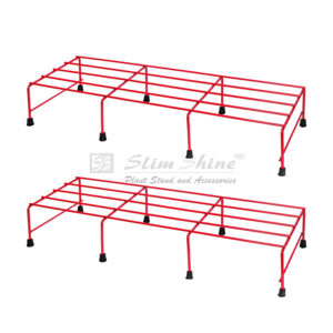 SLIMSHINE Iron Planter Red Stand For Indoor Or Outdoor
