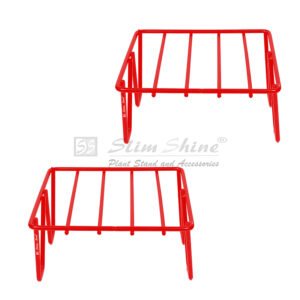 SLIMSHINE Square Iron Planter Red Stand For Indoor Or Outdoor